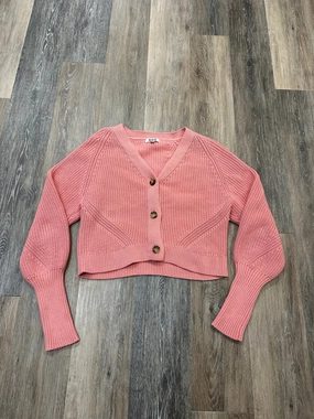 Sweater Cardigan By 525 In Pink, Size: Xs Classic Style Relaxed Hoodie