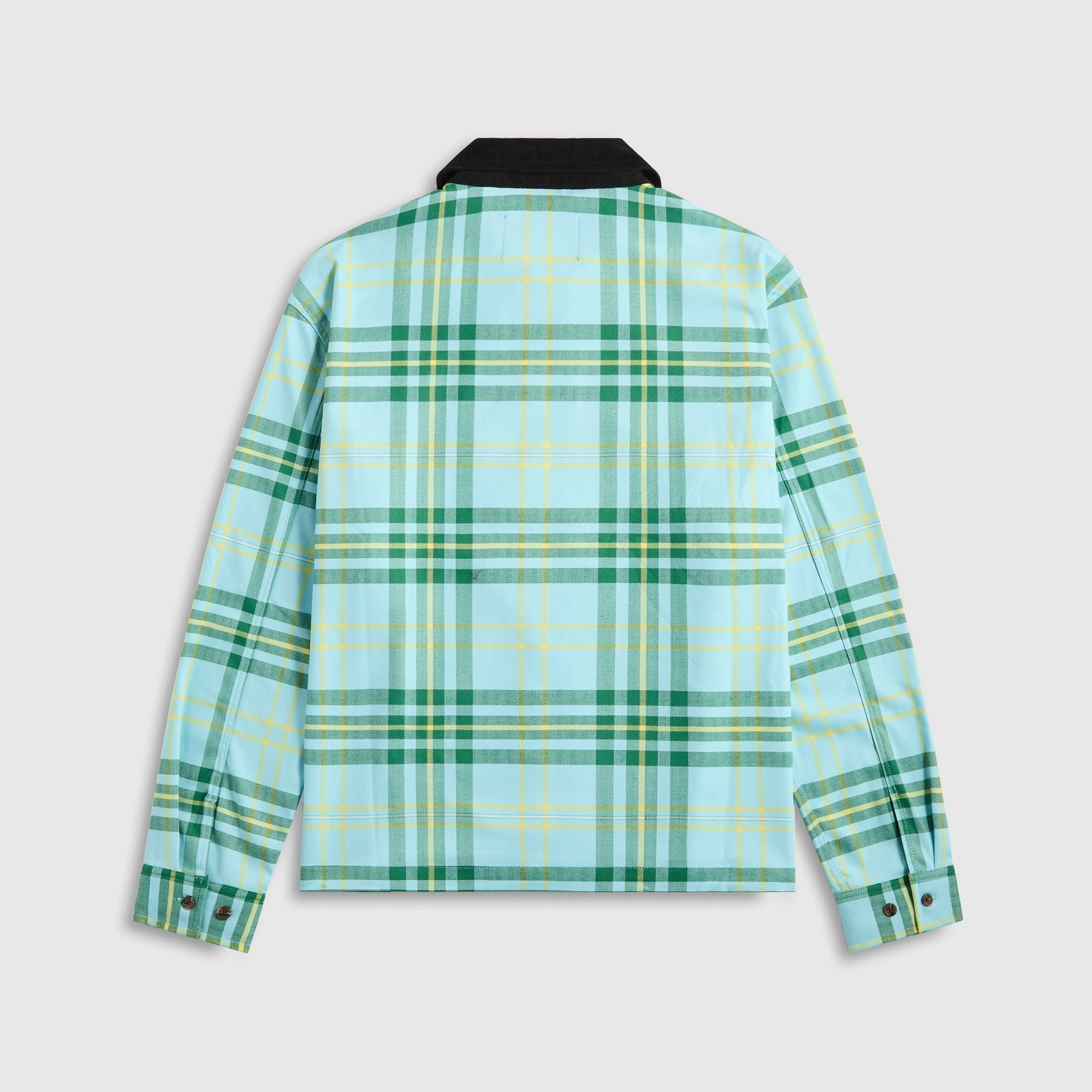 Crisp Layer Awake NY Plaid Flannel Shirt - Turquoise