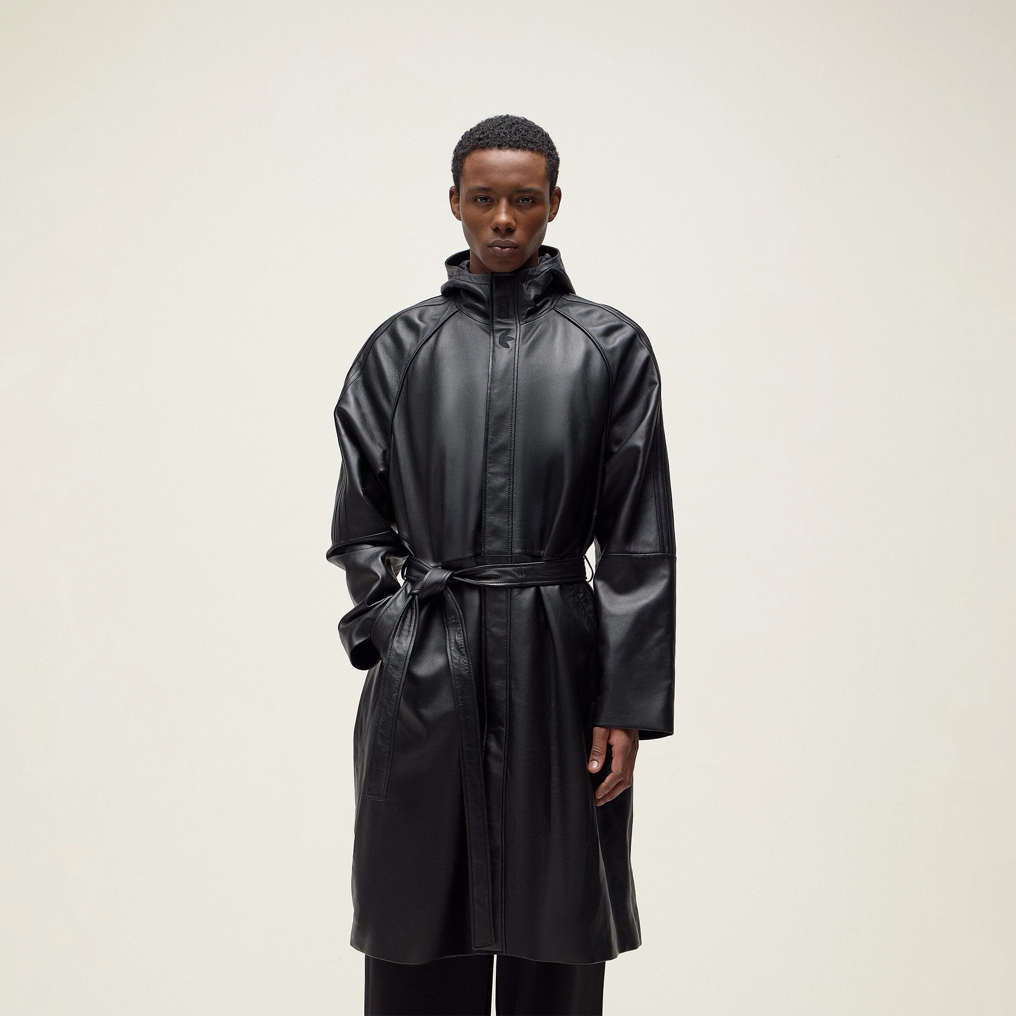 Kith for adidas Football Stadium Coat - Black Low Profile Fastening Anti Pilling Fabric