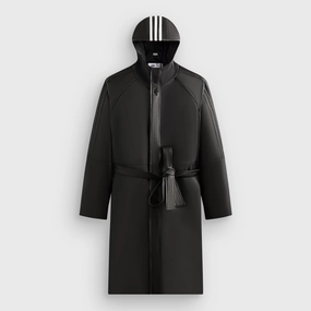 Glow In The Dark Trim Taped Seam Construction Kith for adidas Football Stadium Coat - Black