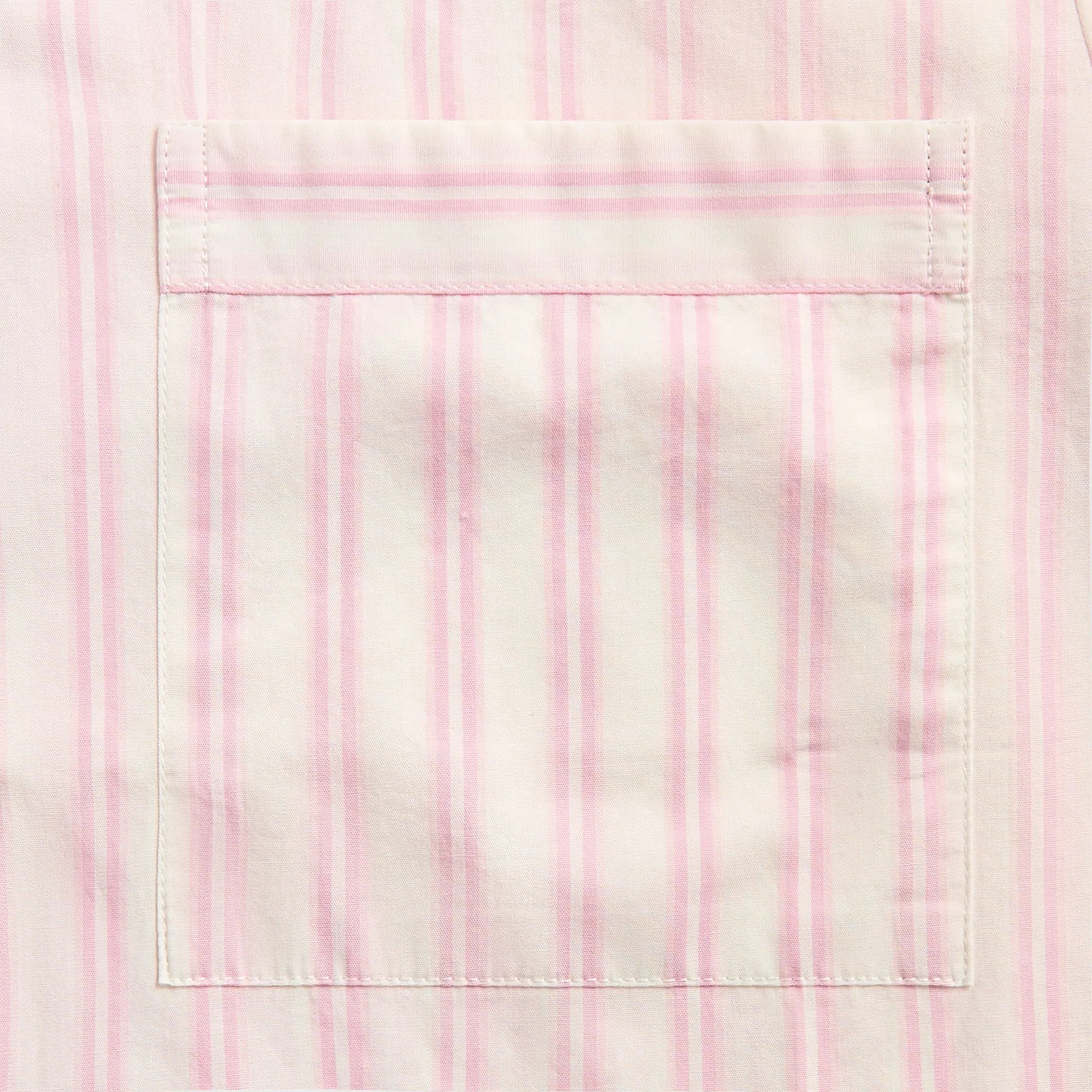 Sustainable Weave Tekla Cotton Poplin Pyjama Shirt - Hatty Stripes