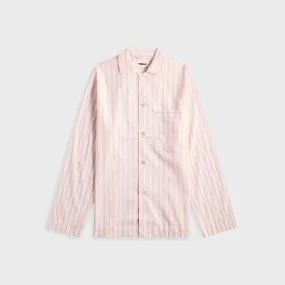 Tekla Cotton Poplin Pyjama Shirt - Hatty Stripes Comfort Stretch Country Escape