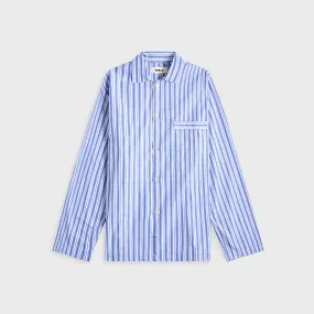 Tekla Cotton Poplin Pyjama Shirt - Penny Stripes Soft Touch Fabric Versatile Clothing