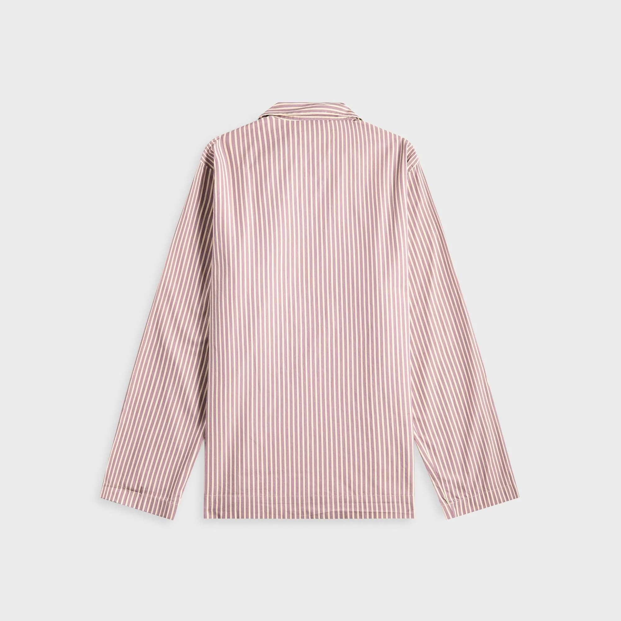 Tekla Poplin Long Sleeve Pyjama Shirt - Skipper Stripes quick dry Holiday Travel