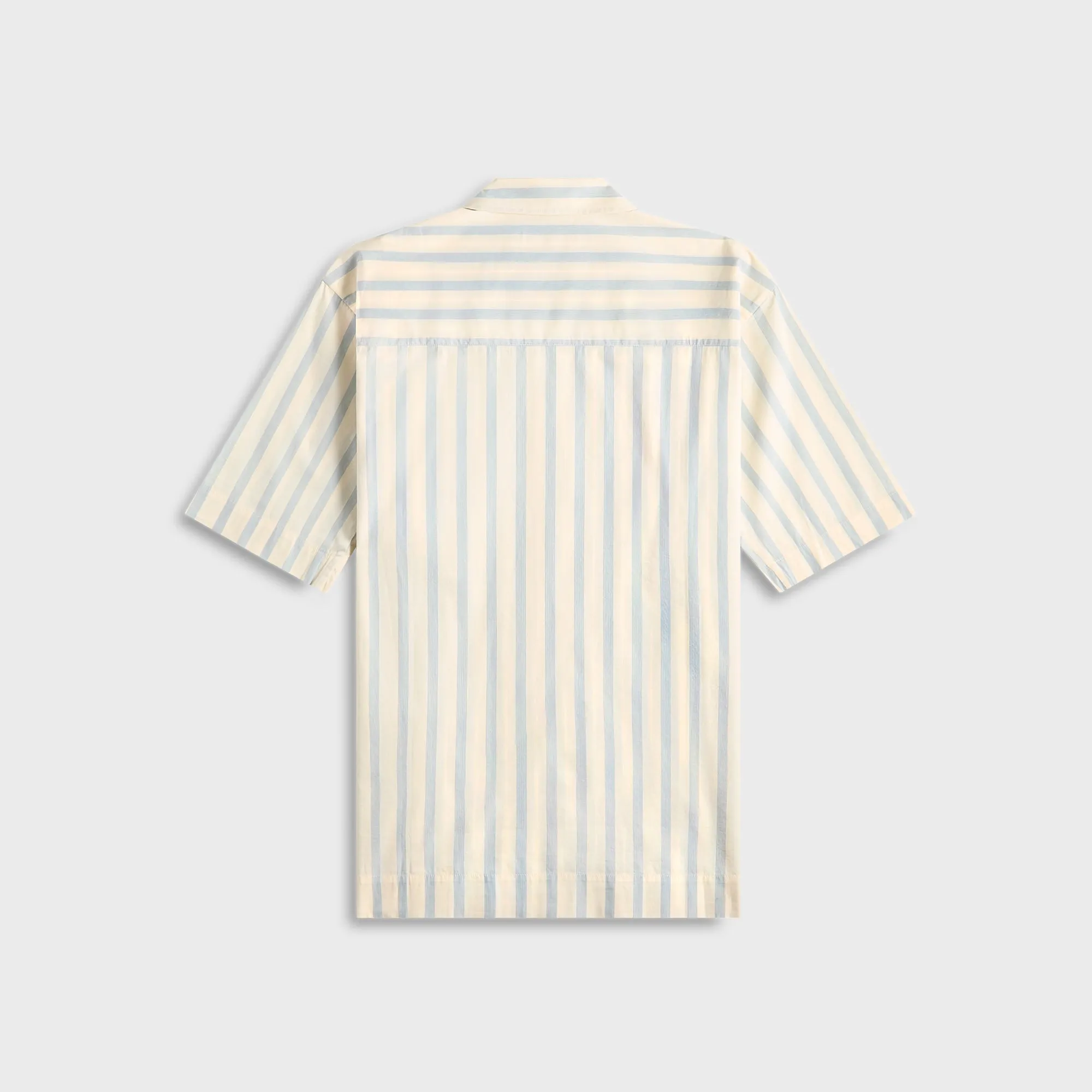 Tekla Poplin Pyjamas Short Sleeve Shirt - Needle Stipes Urban Fashion Solid Hue