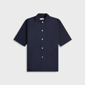Contemporary Fashion Tekla Poplin Pyjamas Short Sleeve Shirt - True Navy