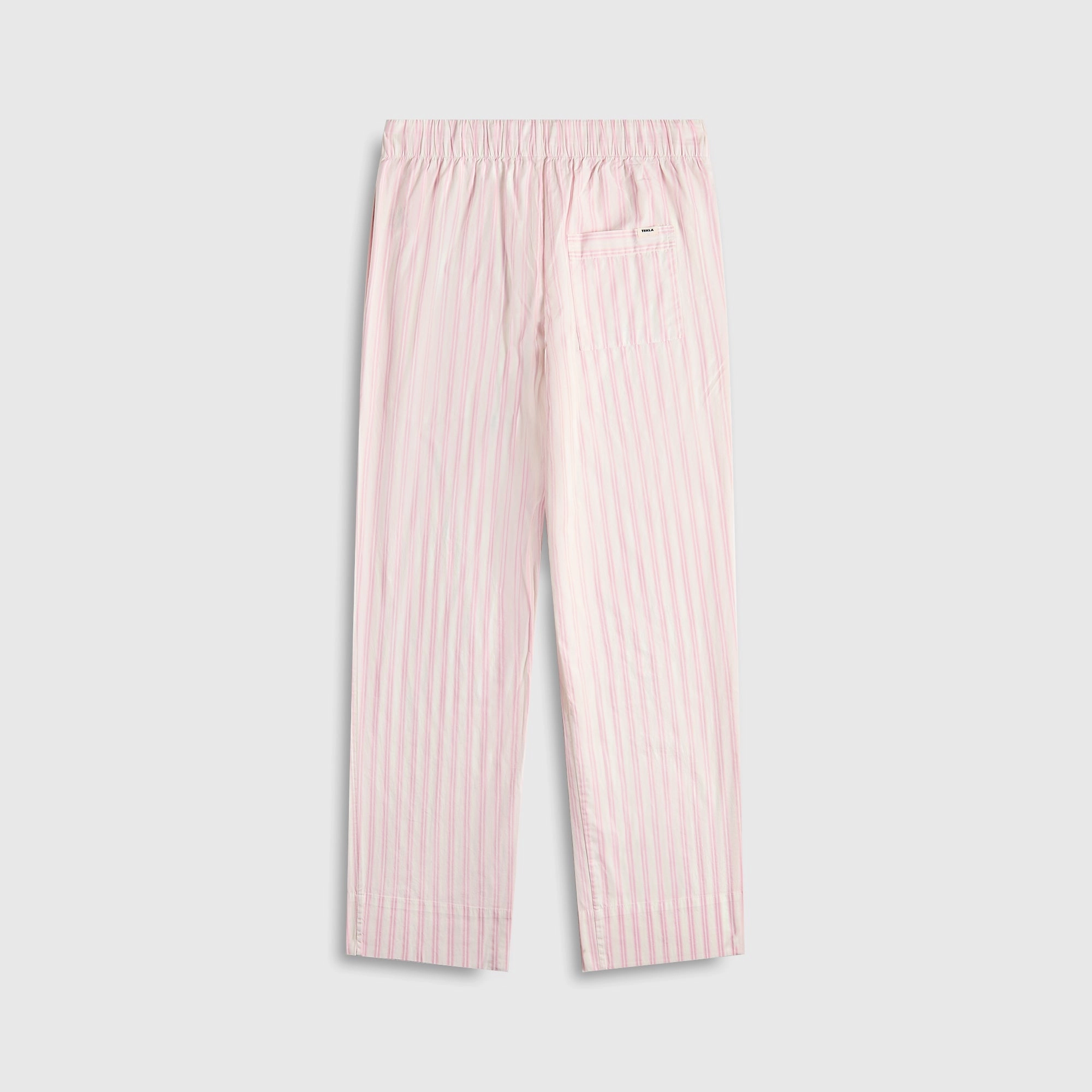 No Fuss Casual Chic Look Tekla Cotton Poplin Pyjama Pants - Hatty Stripes