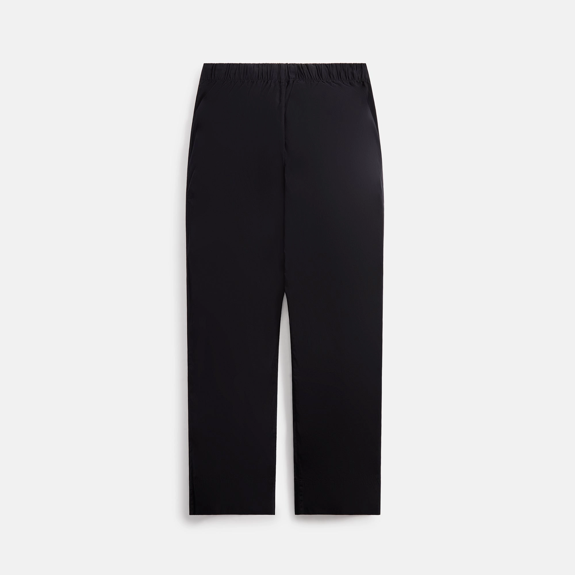 Stain Resistant Weave Easy Care Fabric Tekla Poplin Pajama Pants - Black