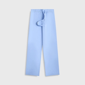 HighRiseWaistband Tekla Poplin Pyjama Pant - Solid Cornflower Blue