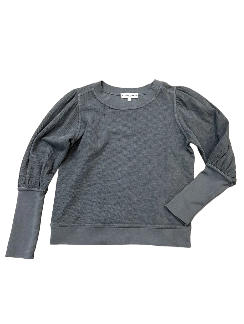 Abrasion Resistant Surface Minimalist Detailing Sweatshirt Crewneck Designer By Apiece Apart Size: S