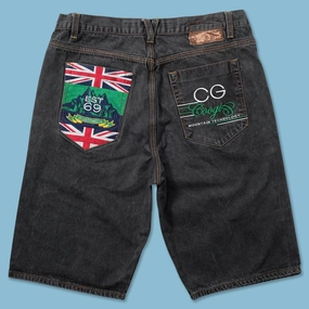 StretchMaterial Y2K Coogi Jorts W38
