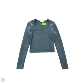 Top Long Sleeve By Open Edit In Blue, Size: S WrinkleFree Weaving