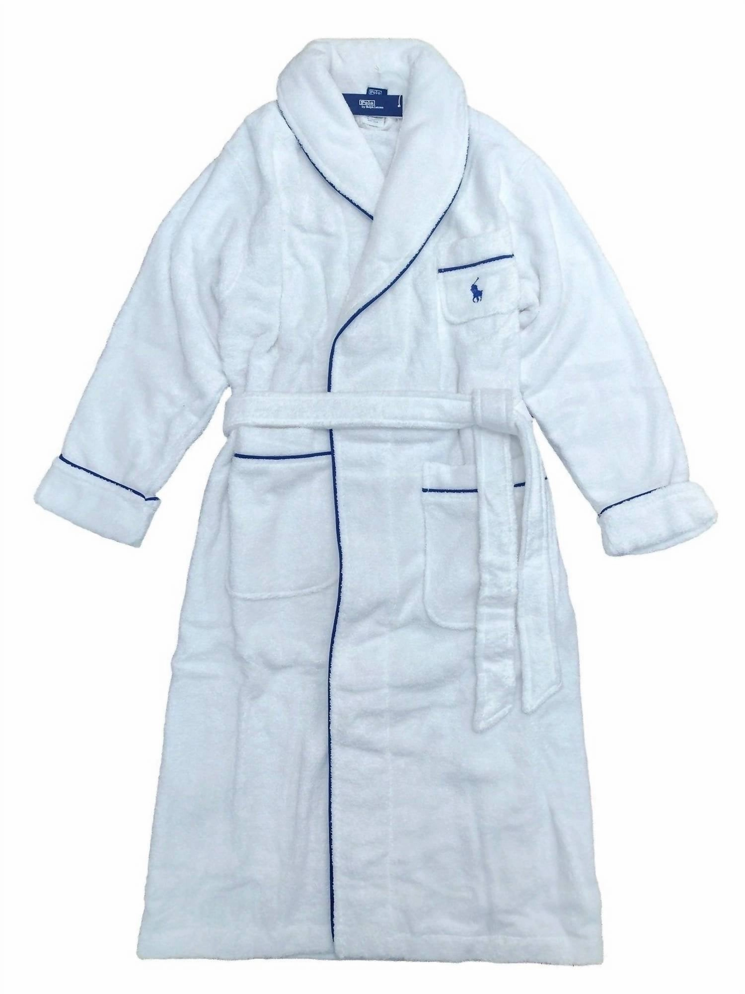 Drapey Texture Non Chafe Seams Women's Essentials Cotton Robe In White Cloud