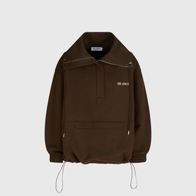 Teflon coating The Attico Blouson - Dark Brown