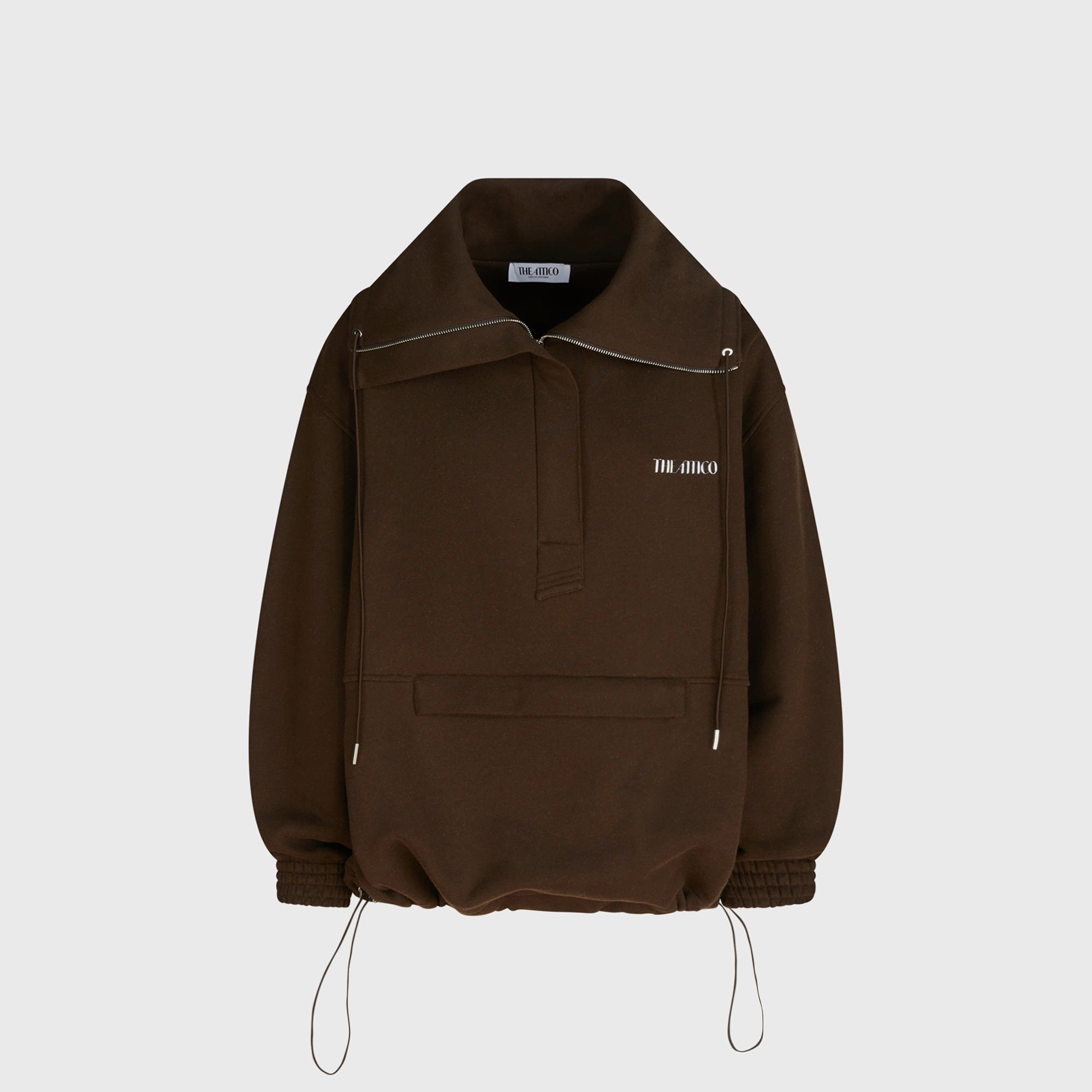 The Attico Blouson - Dark Brown Anti Slip Shoulder Seamless Edge Finishing