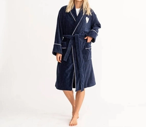 NonIrritating Seam Construction The Funday Robe In Indigo