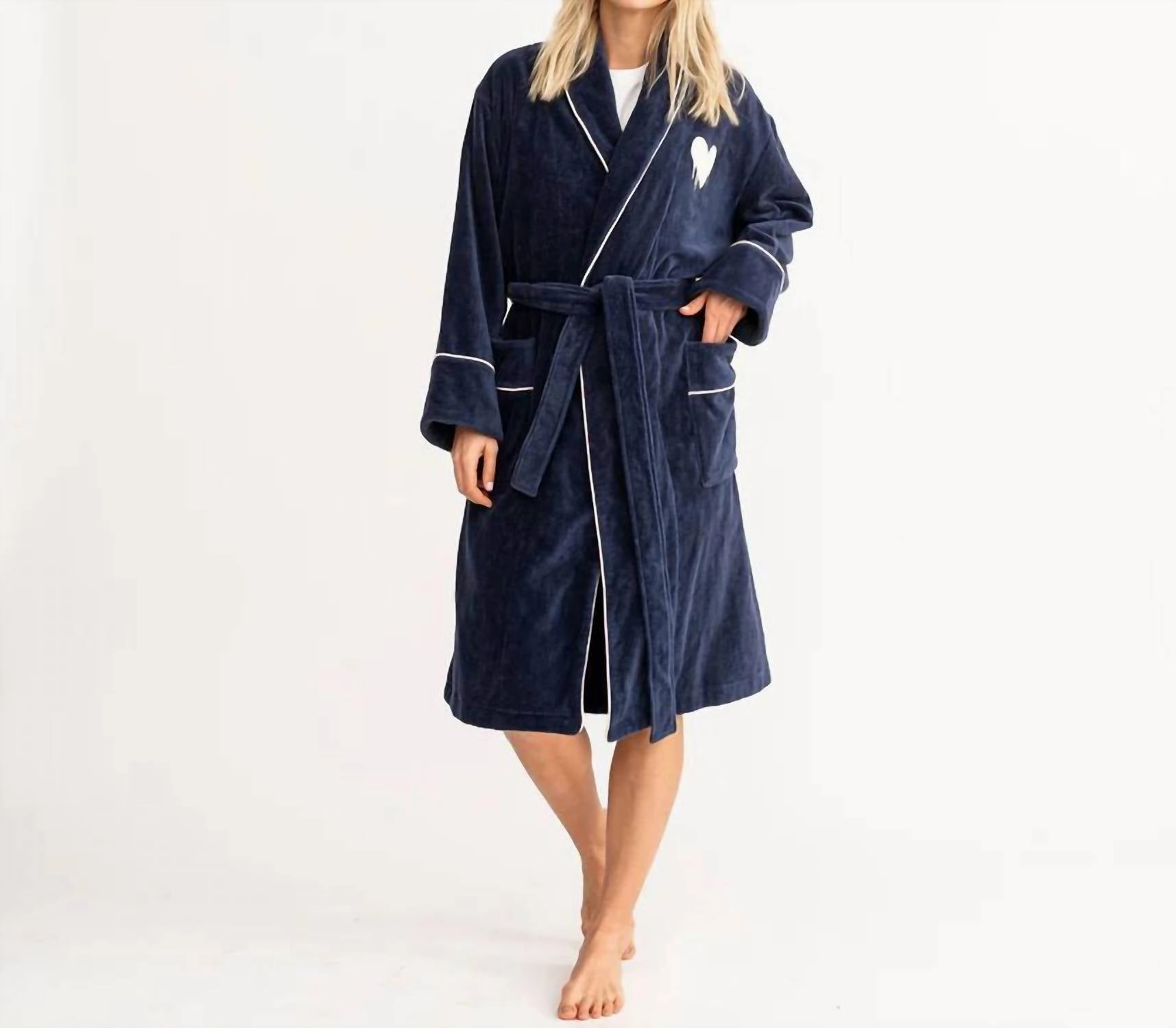 NonIrritating Seam Construction The Funday Robe In Indigo