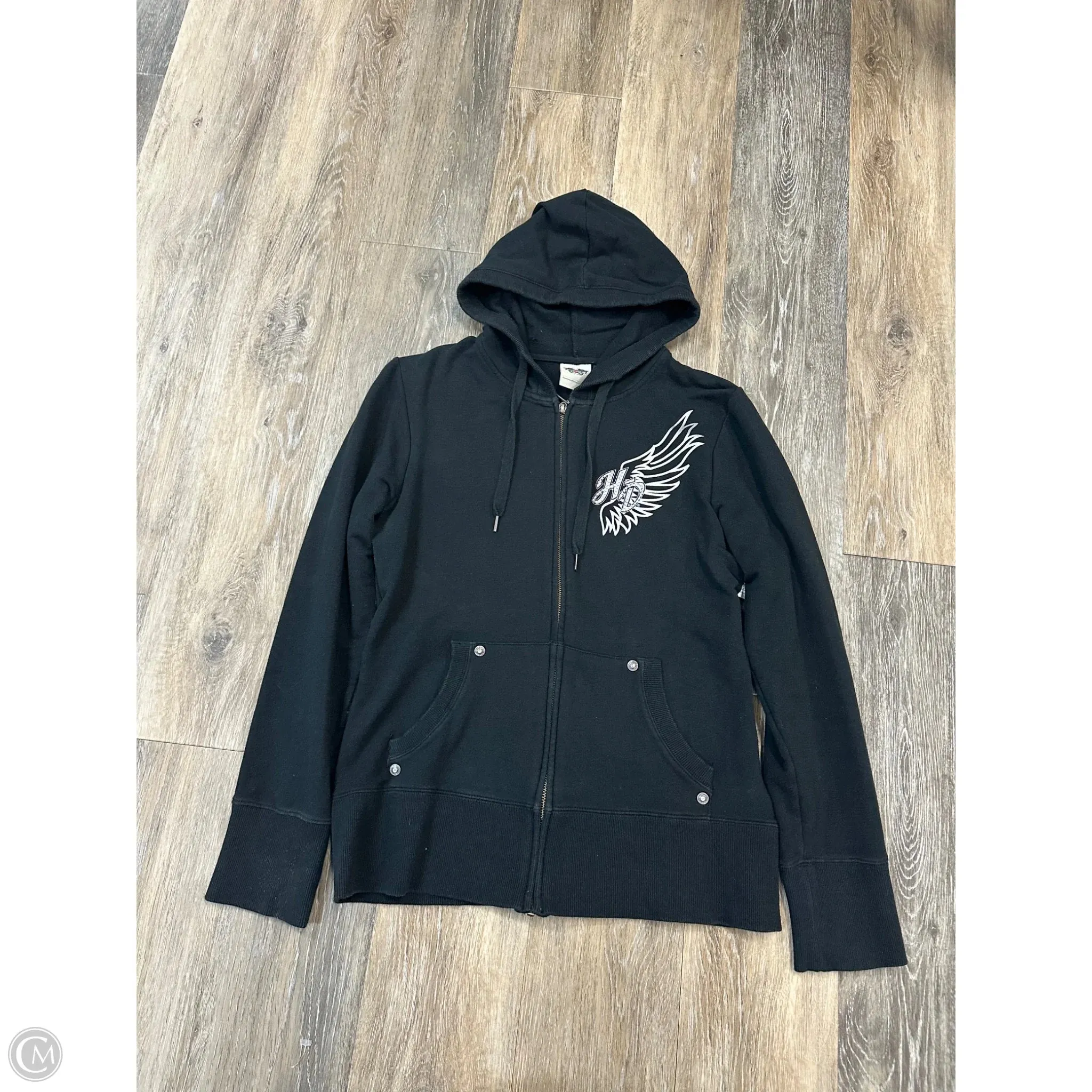 QuickDry Performance Sweatshirt Hoodie By Harley Davidson In Black, Size: M