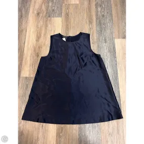 Top Sleeveless Designer By Lafayette 148 In Navy, Size: M Seamless Design
