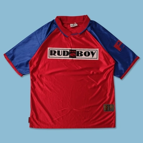 Taped Shoulder Seams Fade Resistant Dye Y2K Rudeboy Jersey Large