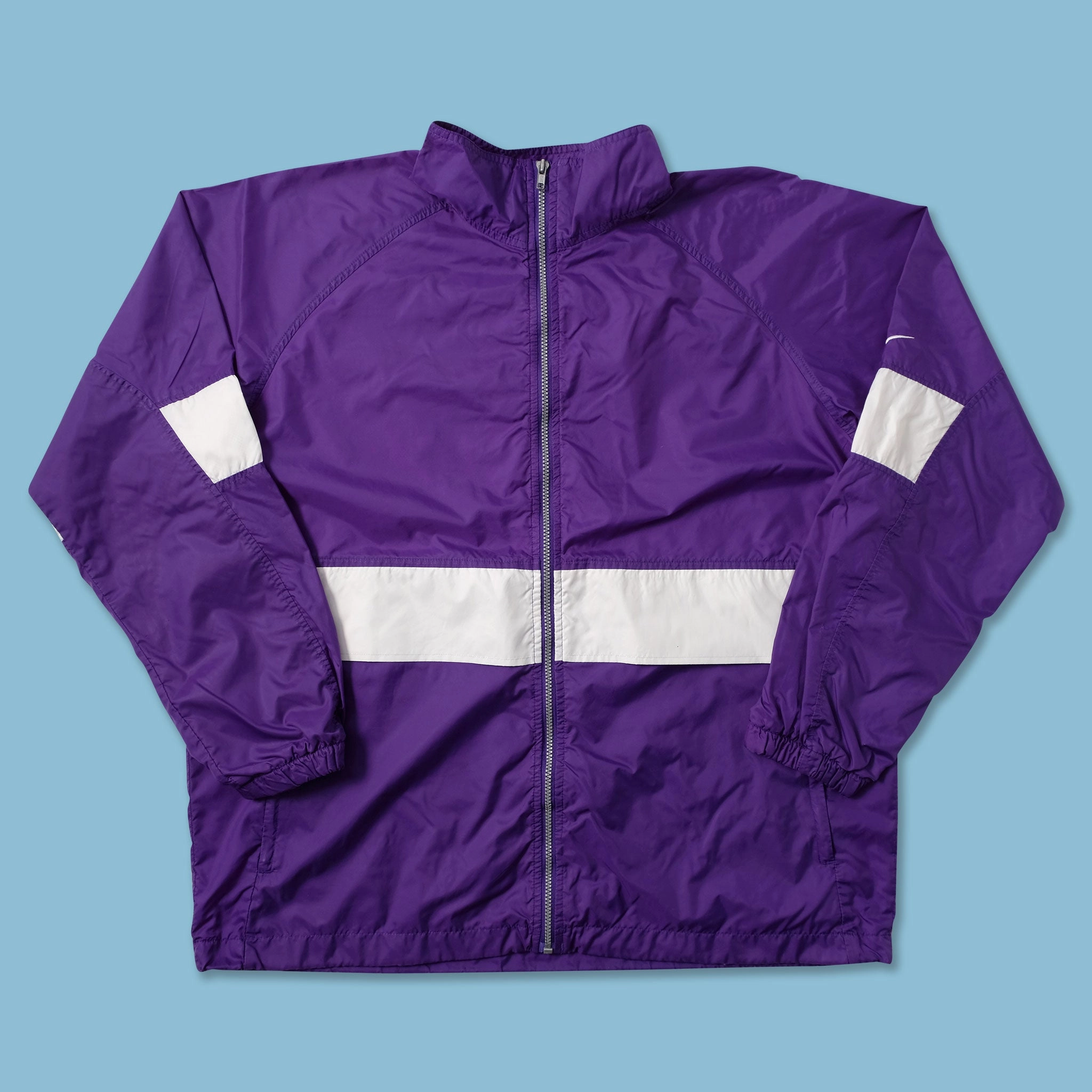 DoubleLayered Collar Vintage Nike Track Jacket XLarge