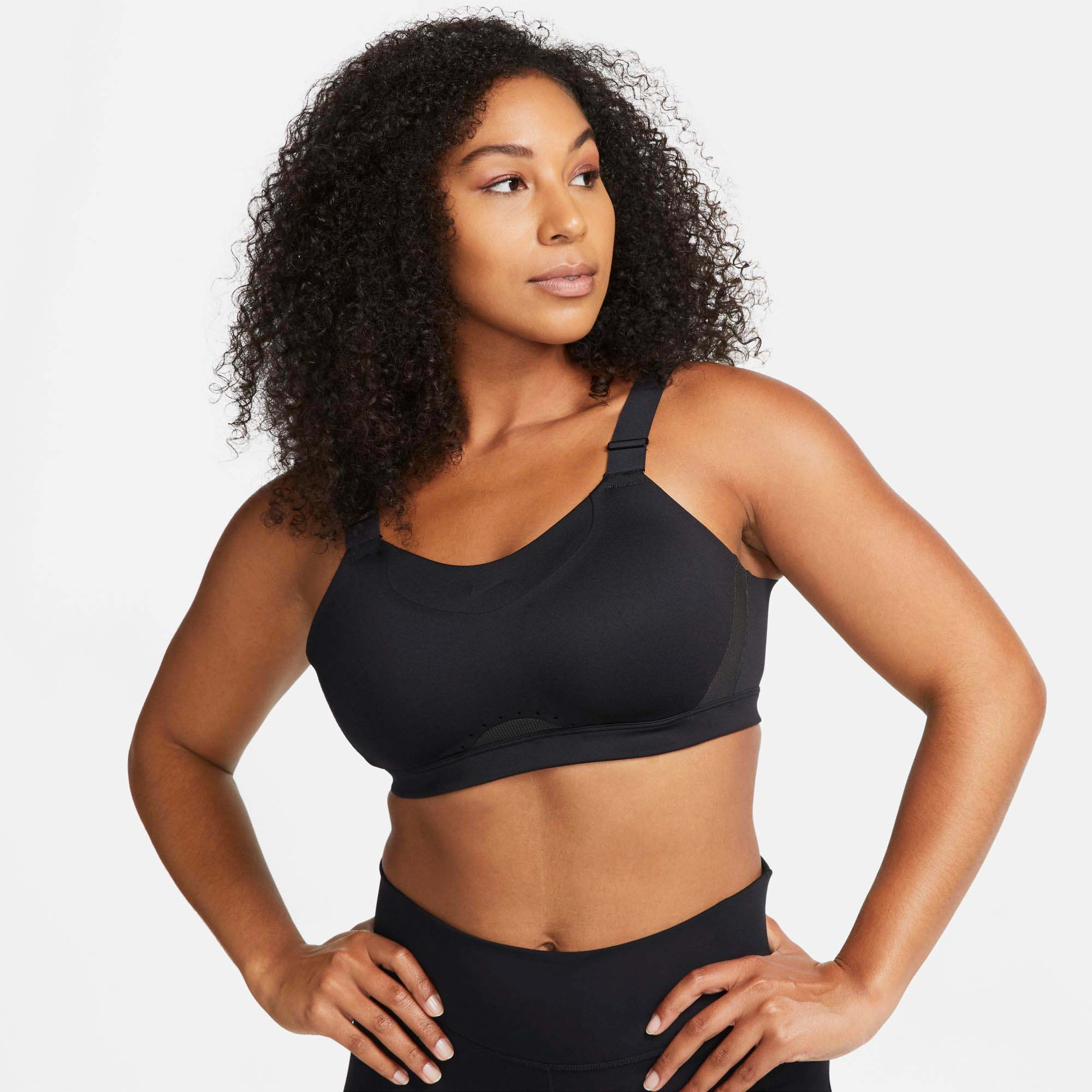 adjustable material Contrast stitching seams Nike | Women's Dri-FIT Alpha Bra