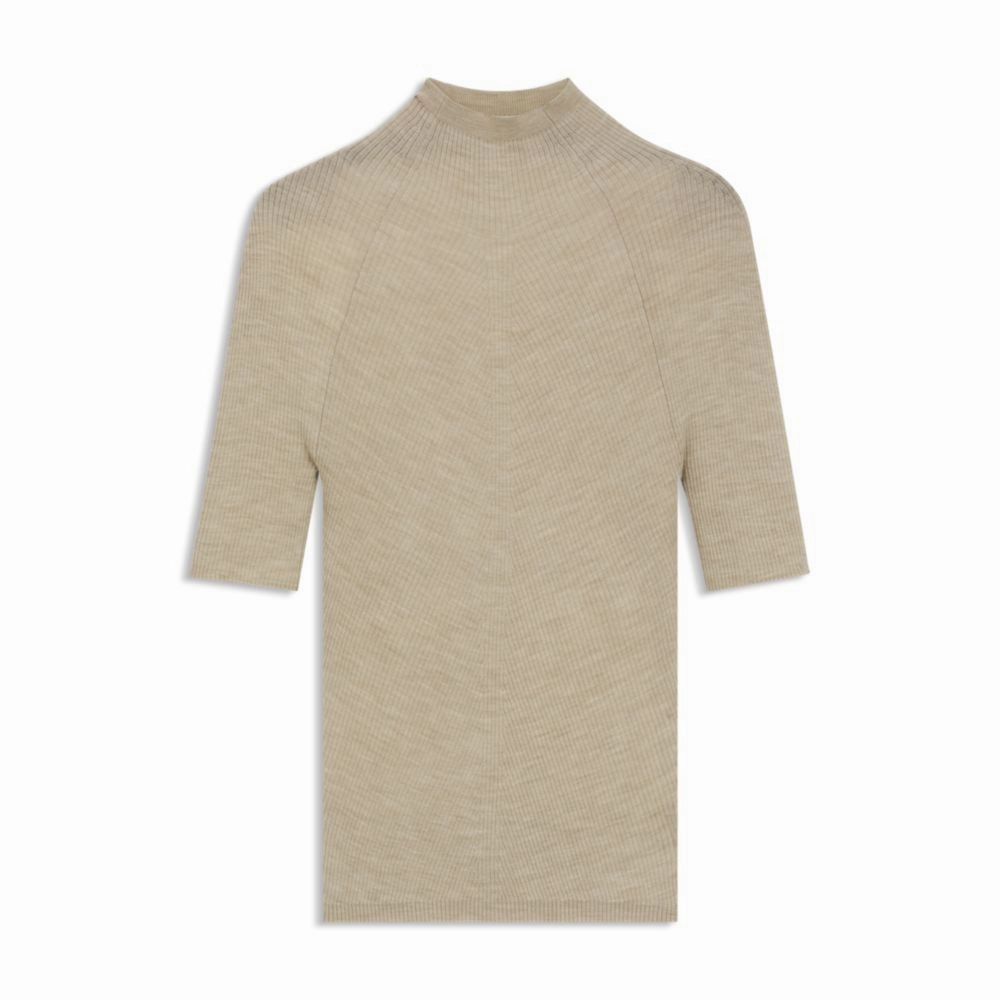 Thermal Regulation System Crew-neck sweater in Merino wool Lightweight Thermal DurableReinforcement
