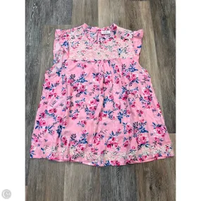 Tank Top By Emily Wonder In Pink, Size: 2x LightweightFabric