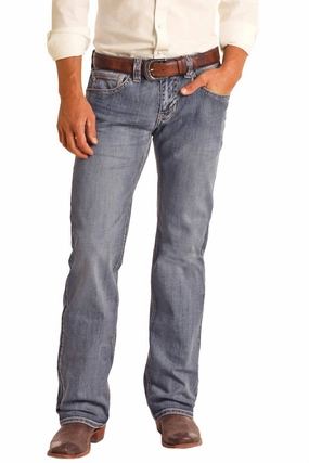 Pistol Straight-Leg Reflex Jean In Medium Vintage Morning Stroll Outdoor Adventure Date Night