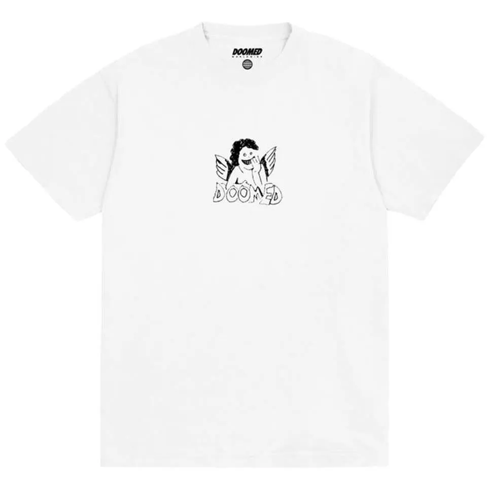 Holiday Outfit Doomed Wings T-Shirt - White