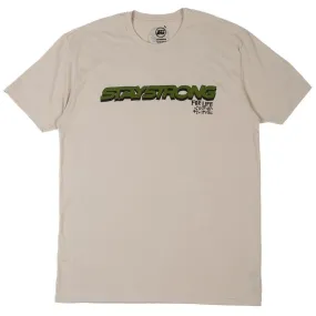 Stay Strong Freestyle T-Shirt - Soft Cream Animal Print Everyday Fit
