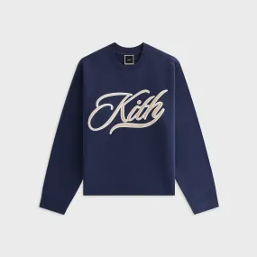 Kith Women Ashwin Varsity Crewneck - Nocturnal Classic Chic kids'