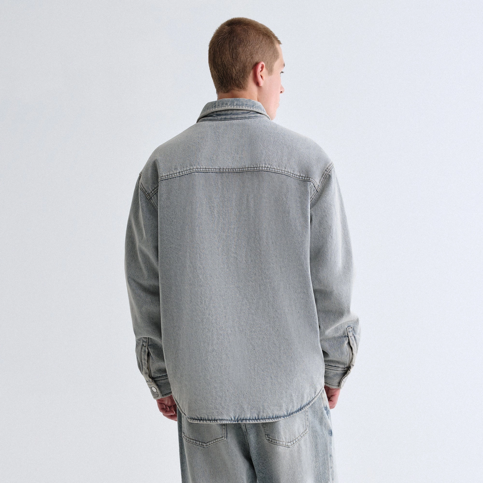 Hooded Versatile Design Lightweight Packability Kith Denim Apollo Shirt Jacket - Cameron Wash