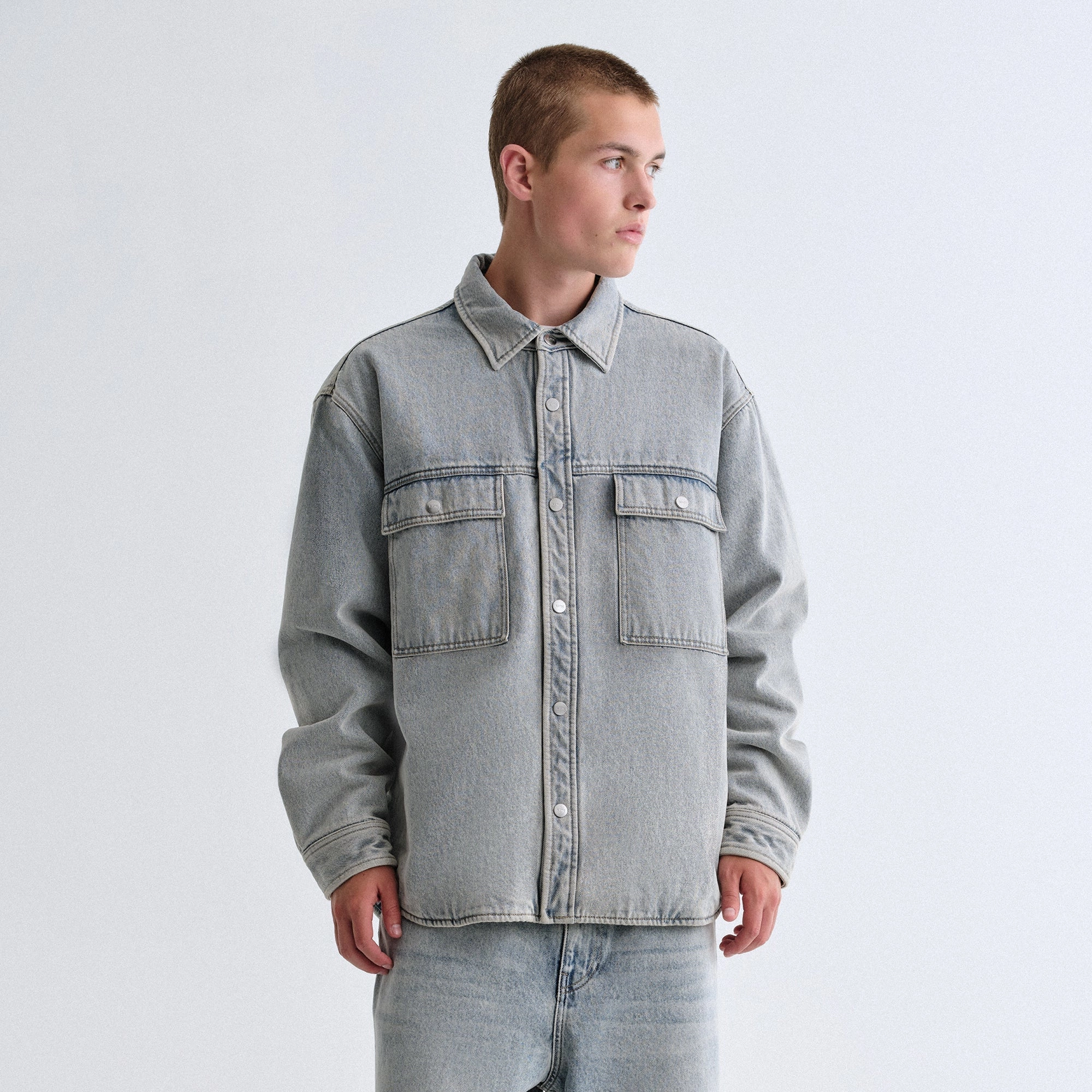 Weekend Style Quick drying material Kith Denim Apollo Shirt Jacket - Cameron Wash
