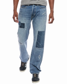Teen Outfit Nature Lover Unisex Wear TODD SNYDER Classic Distressed Wash Straight Fit Jean