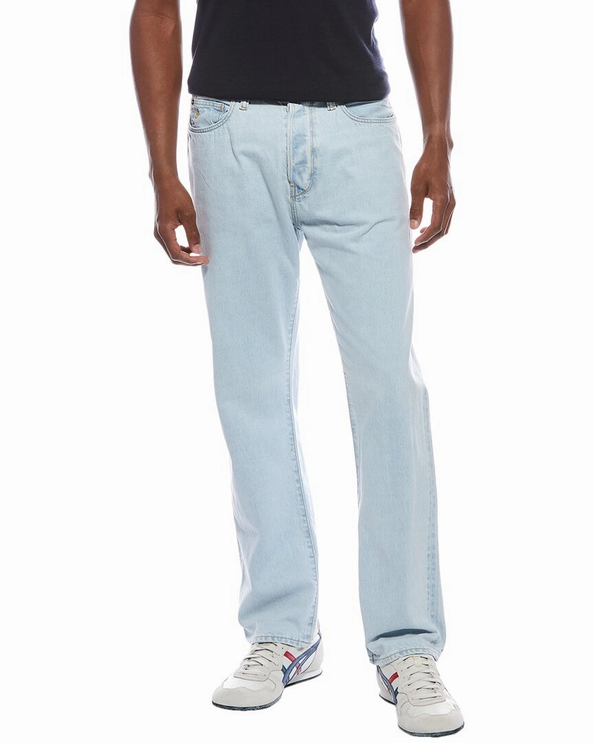 Night Out Neutral Textured Double Layered Knees TODD SNYDER Classic Light Wash Straight Fit Jean