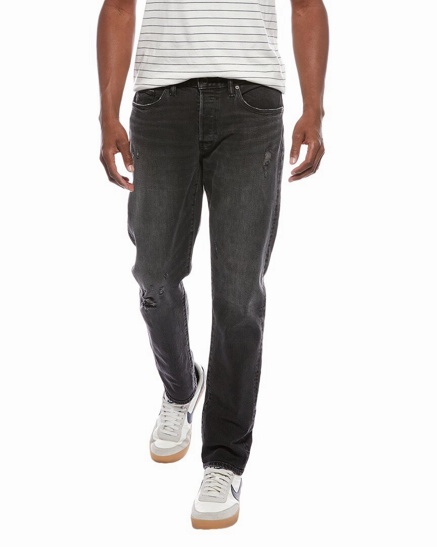 TODD SNYDER Destroyed Black Wash Slim Fit Jean Soft Touch