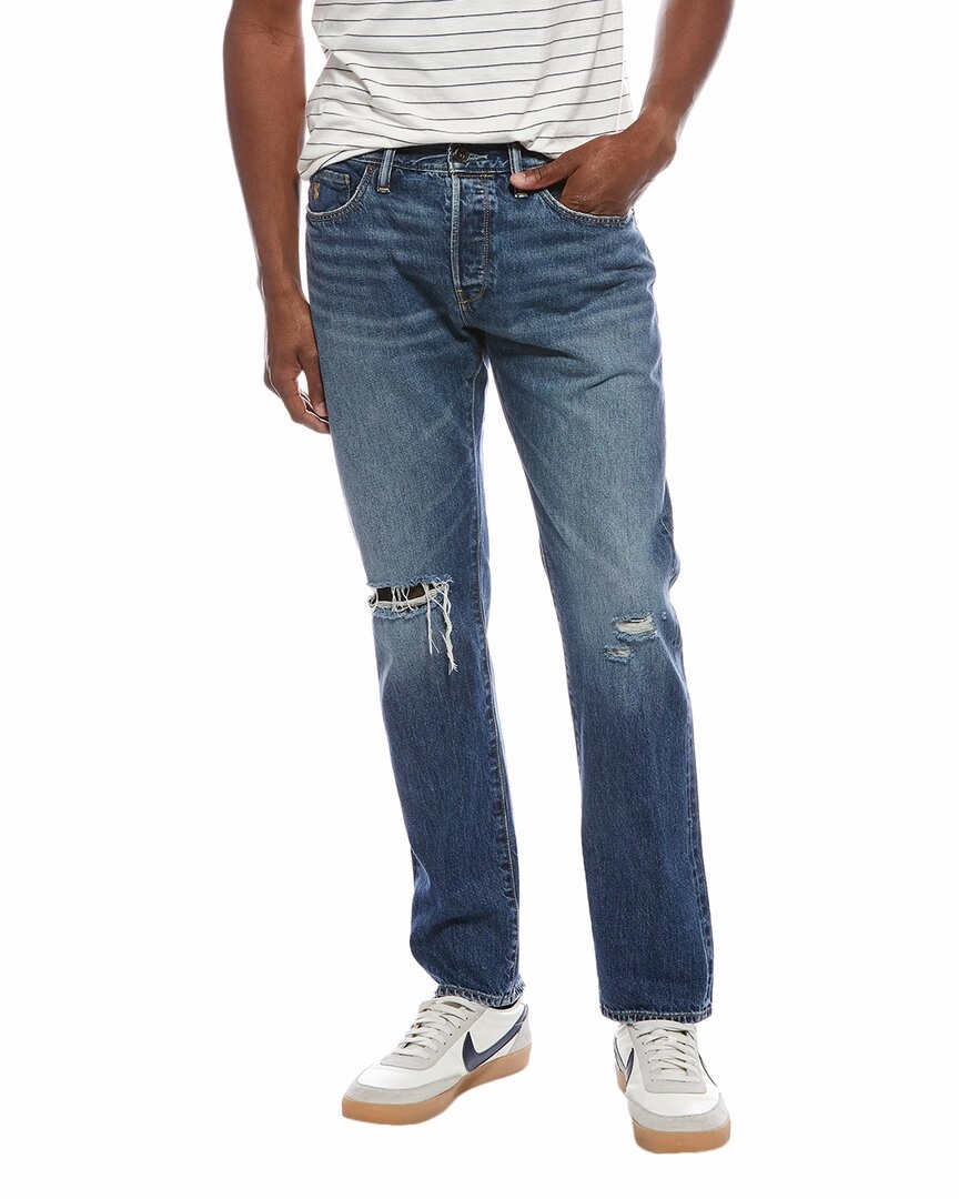 TODD SNYDER Destroyed Blue Wash Slim Fit Jean Spring Attire