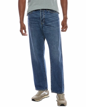 TODD SNYDER Mid-Blue Wash Relaxed Fit Jean Outfit Ease Utility Fit