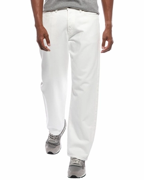 TODD SNYDER Relaxed Fit White Wash Jean Layered Look