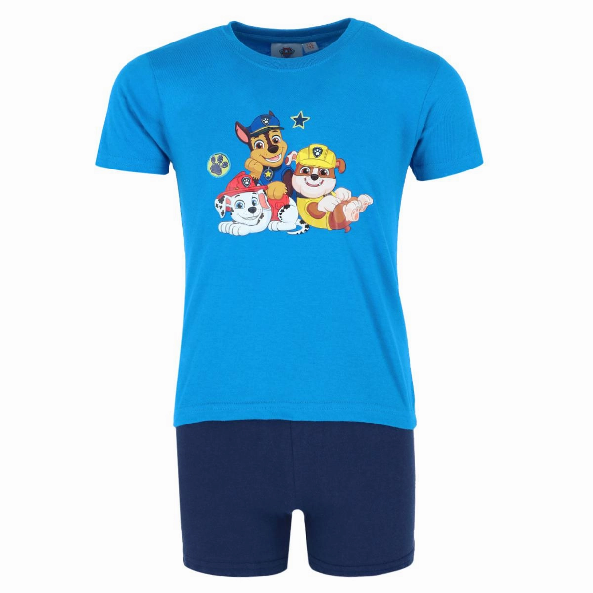 Toddler Boy's Paw Patrol Short Sleeve and Shorts Pajama Set Low Impact Elastic Adjustable drawstring