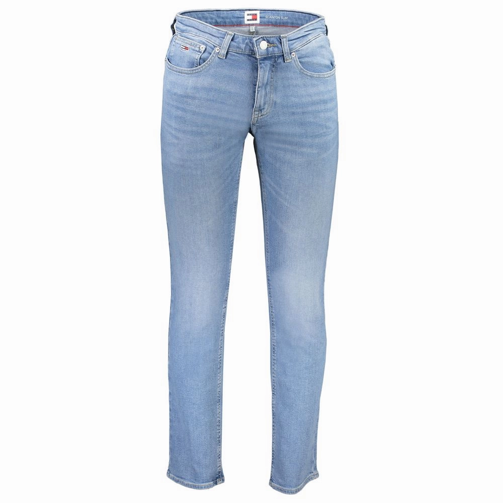 Fade Resistant Finish Tommy Hilfiger blue Cotton Jeans & Men's Pant