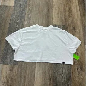 Athletic Top Short Sleeve By Alphalete In White, Size: M FlexibleCuff