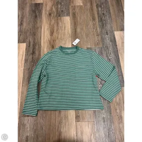 Top Long Sleeve By Abercrombie And Fitch In Green, Size: M Tagless Design Sporty Blouse