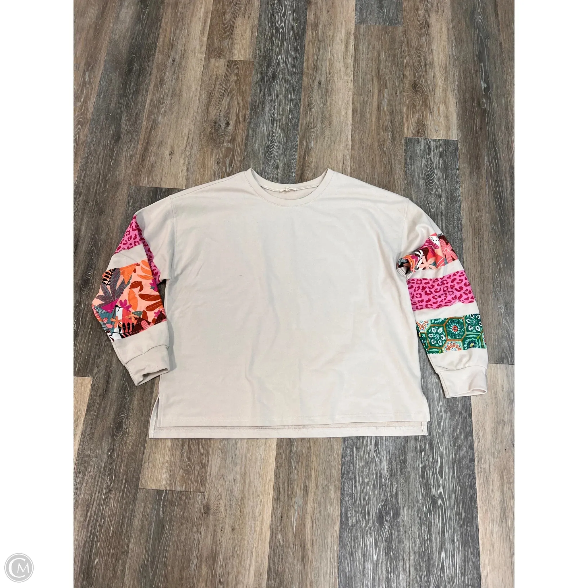 StretchFit Top Long Sleeve By Easel In Multi-colored, Size: L