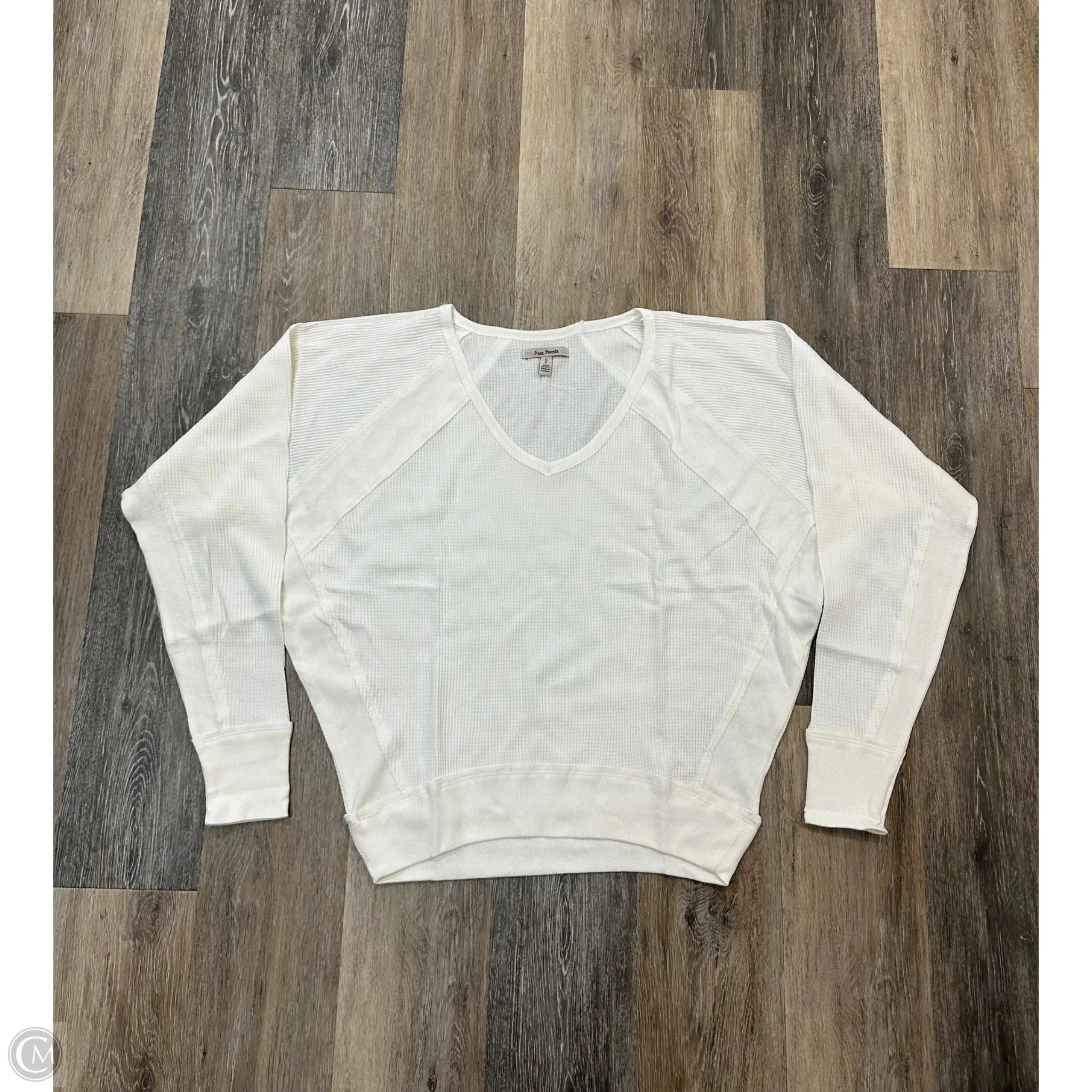 DoubleLayeredShoulders Breathable Construction Top Long Sleeve By Free People In White, Size: S