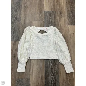 Top Long Sleeve By Free People In White, Size: Xs Casual Sweater
