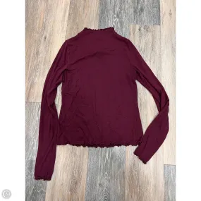 Compact TravelFriendly Design Reinforced Hemline Top Long Sleeve By Lululemon In Maroon, Size: 6