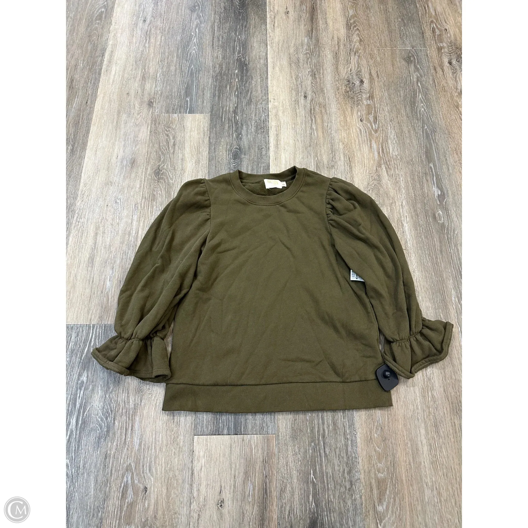 Antibacterial Top Long Sleeve By Nation Ltd In Green, Size: S