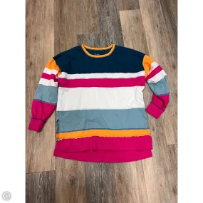 Non Restrictive Cut Layered Collar System Top Long Sleeve By Pilcro In Multi-colored, Size: Xxs